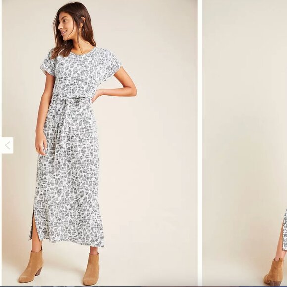 Anthropologie Dolan Left Coast Taleen Midi Dress in Black / White size S NWOT - Picture 1 of 7